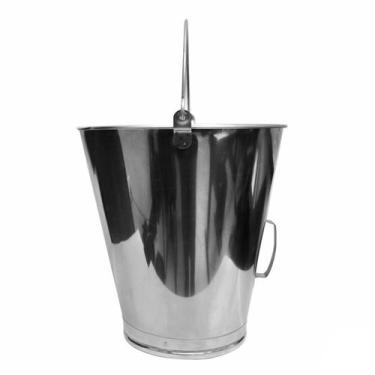 Imagem de Balde Dosador Graduado Aço Inox Reforçado 15 Litros (2044W) - Lupus - 