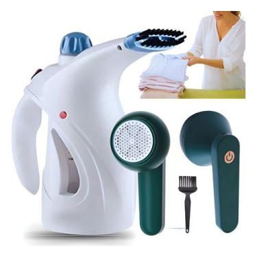 Imagem de  Vaporizador Higienizador Portatil  para Roupas + Aparelho Tira Pelos 