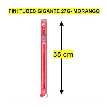 Imagem de Kit c/ 3 Bala Fini Tubes 27g Regaliz Gigante Morango