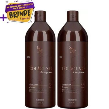 Imagem de Kit C/2 Progressivas Zap Colágeno Máscara 1L Original!