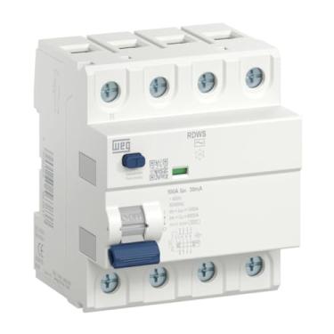 Imagem de Weg Idr Tetrapolar 63A 30Ma Rdws-Ac-30-63-4 - Interruptor de Curto-Circuito 4 Polos 63 Amps