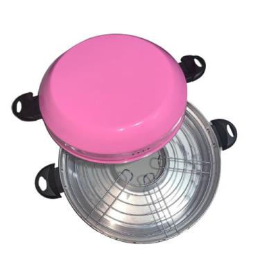 Imagem de Grill Oriental Churrasqueira Para Fogão Alumínio Rosa - USAR SHOP