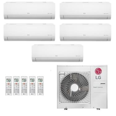 Imagem de Ar-Condicionado Multi Split Inverter LG 48.000 (2x Evap HW 7.000 + 2x Evap HW 9.000 + 1x Evap HW 24.000) Quente/Frio 220V								
