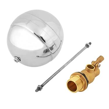 Imagem de G3/4 DN20 Sensor de água macho Float Float Ajuste Ajuste inoxidável Bola flutuante Válvula de bronze corrosão Resistência Anti deformação Junta de borracha veção Nível magnético