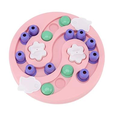 Imagem de Puzzim de Comida para Cães Nutrição de Brinquedos, a Segurança Dos Brinquedos para Cães Remove a Ansiedade (Rosa)