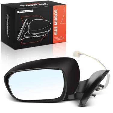 Imagem de A-Premium Espelho retrovisor traseiro externo preto dobrável manual não aquecido - compatível com Toyota Tacoma 2005-2011