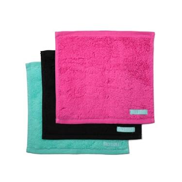 Imagem de FaceSoft Mini toalhas de ginástica ecológicas para malhar - toalhas de suor para academia, fitness, esportes - algodão macio e absorvente - sem microfibras sintéticas ou plásticos - conjunto de