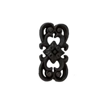Imagem de Florão Ornamento Grade em Ferro Fundido Decoração N01 17x8cm - FUNDIÇÃ