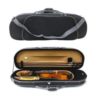 Imagem de WUQIMUSC Estojo Para Violino 4/4, Tamanho Completo, Leve, Oxford, Durável E Resistente A Arranhões, Com Alças De Mochila, Viagem, Estudantes Adultos, Cor Preta