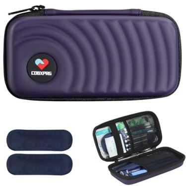 Imagem de CDBXPRG Estojo De Viagem Para Refrigerador Insulina Cdbxprg, Bolsa Organizadora Compressas Frias Diabéticos Com 2 Bolsas Gelo Reutilizáveis Caneta E Outros Medicamentos Diabéticos, Roxo Escuro