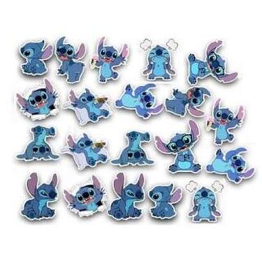 Imagem de Cartela C/40 Adesivos Stitch - Lojinha Da Luc Adesivos