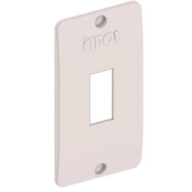 Imagem de Tampa PVC Branca 1/2 - 3/4 Para Condulete Com 1 Tecla Inpol