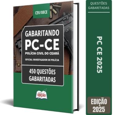 Imagem de Caderno Pc Ce 2025 Oficial Investigador Polícia Questões - Apostilas O