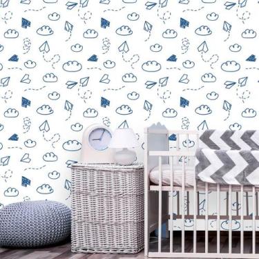 Imagem de Papel de Parede Autocolante Baby Aviãozinho de Papel 250 - Geral