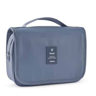 Imagem de Necessaire de Viagem Portátil, Bolsos Internos, Fecho com Zíper, Gancho para Pendurar, Material Resistente à Água, Organizadora, CORES ALEATÓRIAS -SHACK