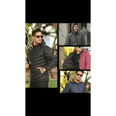 Imagem de Jaqueta reversível masculina nylon  - Krayani