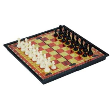 Imagem de Jogo de Xadrez Magnético Portátil, 32 Peças, Tabuleiro Dobrável, Preto e Branco