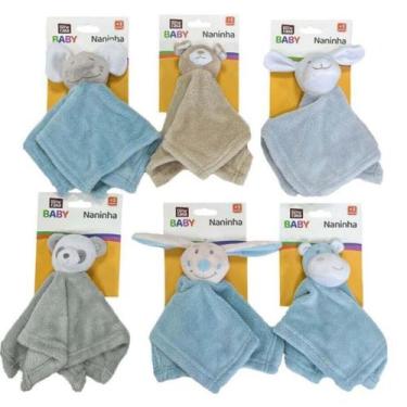 Imagem de Naninha bichos em plush Fofinha bebê Infantil menino/menina - Bene Cas
