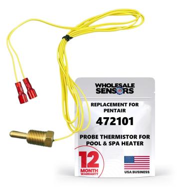 Imagem de Wholesale Sensors Pentair 472101 Termistor de sonda Millivolt de substituição completa para aquecedor de piscina e spa Pentair MiniMax CH Series