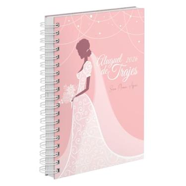 Imagem de Agenda Comercial 2026 Personalizada Capa Dura Aluguel de Trajes Vestido De Noiva