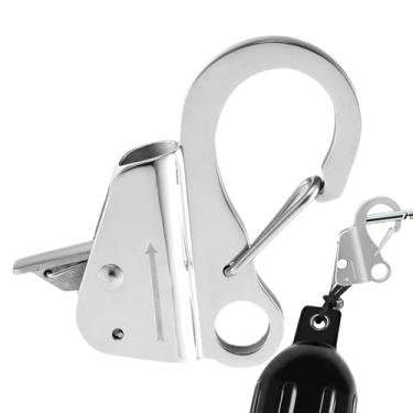 Imagem de Gancho De Ancoragem - De Ancoragem Sem Nós | Grampos De Liberação Rápida Ajustáveis Em Aço Inoxidável Para Pesca Barco Lancha Campismo Bagagem Caiaque