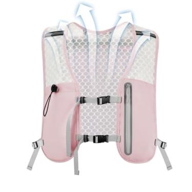 Imagem de Colete De Hidratação Para Corrida,Colete Ajustável para Corrida com Reservatório de Água | Bolsa Bebedouro Antiderrapante Leve para Telemóvel Unissexo Trekking Campismo