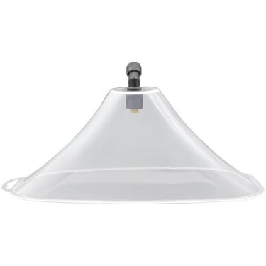 Imagem de Protetor de deriva com bocal de pulverizador plano, protetor transparente à prova de vento, evita o desvio de gotículas finas, cabeça de pulverizador de atomização de plástico para controle de ervas