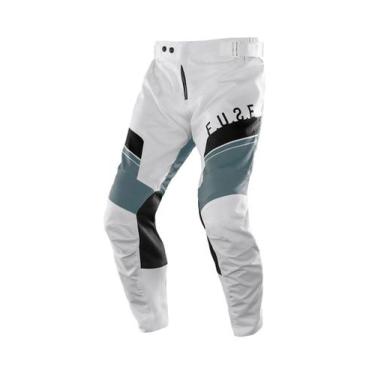 Imagem de CalÇA Motocross Infantil Etceter Fuse, Branco, Cinza, 8
