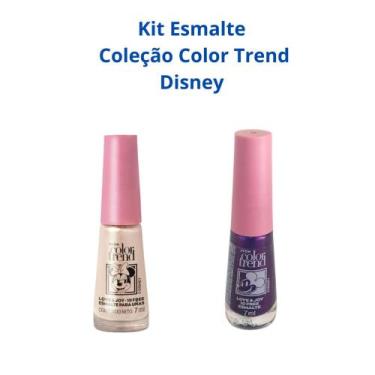 Imagem de Kit esmaltes Disney Color Trend - Mágia Púrpura e Nude Encantandor - E