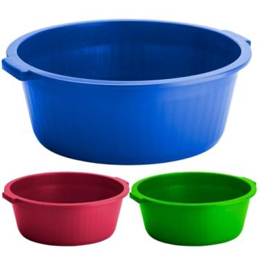 Imagem de Bacia Gigante De Plastico 30 Litros - Lavar Roupas Multiuso Organização e limpeza Geral Grande - PANAMI