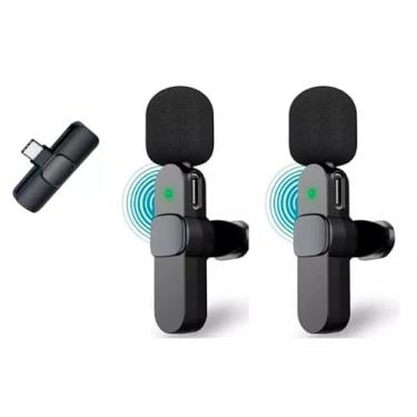 Imagem de Microfone de Lapela Profissional Wireless USB-C, 20m, Ruído Baixo, Entrega Rápida