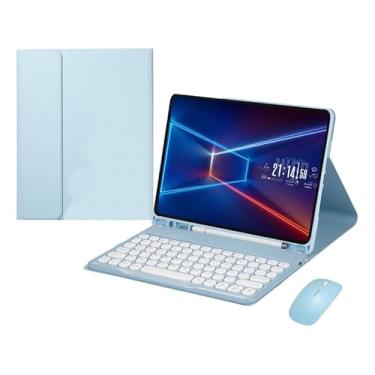 Imagem de Teclado Redondo Para Tab S6 Lite 10.4 Pol Com Capa + Mouse