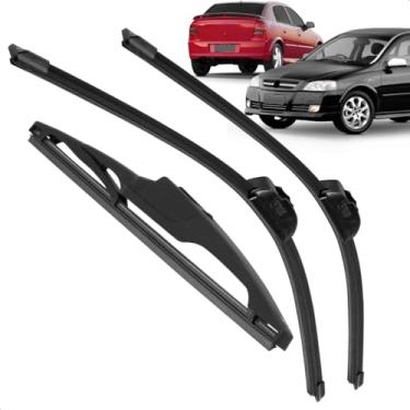 Imagem de Kit Completo 3 Palhetas Limpador Parabrisa Silicone Astra 1998 a 2011