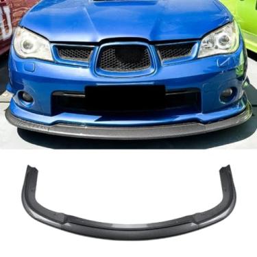Imagem de Spoiler do para-choque dianteiro do carro peça de modificação do difusor de lábios compatível com Impreza Wrx Sti 2006-2007 capa protetora de para-choque (aparência de carbono)