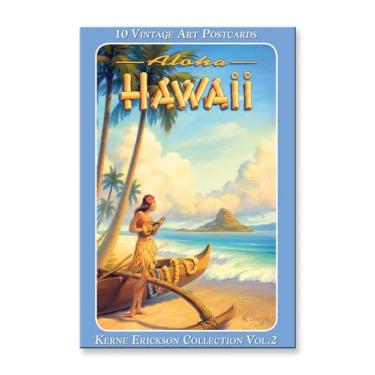 Imagem de Conjunto de 10 cartões postais havaianos vintage embalados - Kerne Erickson Collection Vol.2 por Kerne Erickson