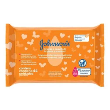 Imagem de Lenco Umedecido Limpeza e Suavidade Johnson's Baby 44 - Johnson & John