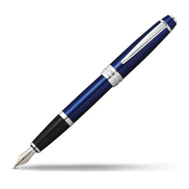 Imagem de Cross Caneta-tinteiro Bailey Blue Lacquer com ponta média de aço inoxidável