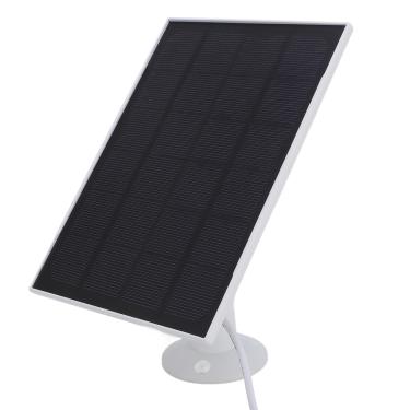 Imagem de Zopsc Carregador de Painel Solar 8W para Câmera Alimentadora de Pássaros e Campainha, IP66 Com Adaptadores USB C e Micro USB para Bateria Stick Up Cam, Câmeras Recarregáveis