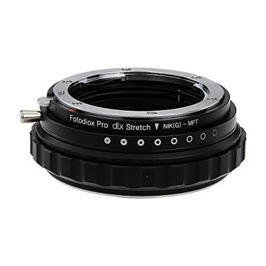 Imagem de Fotodiox Adaptador de montagem de lente extensível DLX - F Mount G-Type D/SLR Lens to Micro Four Thirds (MFT, M4/3) Mount Mirrorless Camera Body com foco macro helicoide e filtros magnéticos Drop-in