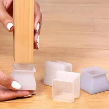 Imagem de Kit 16 Protetores De Silicone Para Pé De Moveis 20Mm A 28Mm