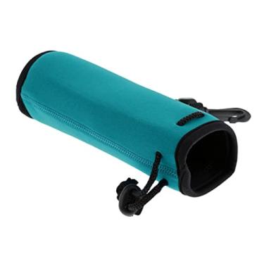 Imagem de Porta-garrafa de água Baoblaze, 500 ml, bolsa de neoprene isolada, capa protetora para mamadeira, ótima para garrafas de aço inoxidável e plástico, Lake Blue