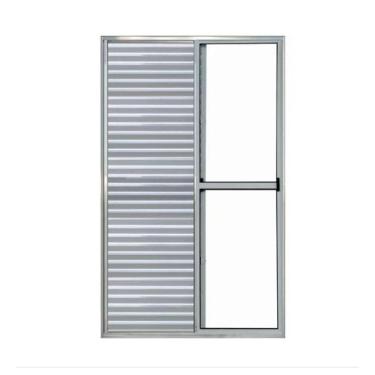 Imagem de Porta Balcão 210x150 3 Folhas – Alumínio Brilhante – Linha 20 Normatizada