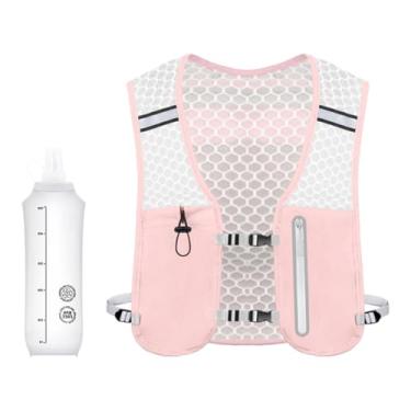 Imagem de rockible Colete de corrida para mulheres e homens, bolsa esportiva resistente para atividades ao ar livre, mochila de hidratação de grande capacidade, mochila, Rosa