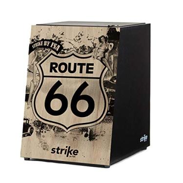 Imagem de Cajon FSA Handcrafted Professional Percussion Instrument - Deep Bass, Crisp Snare Sound, Brazilian Wood, Ergonomic Tilt Design Sk4010 Route 66