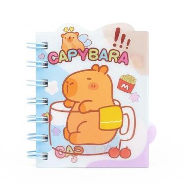 Imagem de Mini Caderninho Espiral Capivara Capybara Lenticular Escolar - Capilov