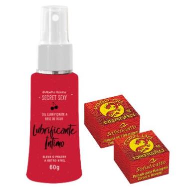 Imagem de Kit Íntimo Sensual: 1 Lubrificante À Base De Água Secret Sexy + 2 Poma