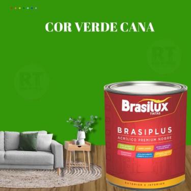 Imagem de Tinta Semi Brilho Verdes Parede 800ml Brasiplus Acrílica Lavável. - BR