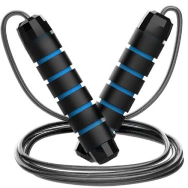 Imagem de Pula Corda corda de Pular Profissional Fitness e Emagrecimento Queima Calorias com Rolamento Suave(3 UNIDADES,AZUL)