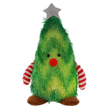 Imagem de Rrlihjgu Bonecas Natalinas Iluminadas | Boneca Natal Com Luz Decoracao Iluminada Para Mesa Escritorio - Figuras Iluminadas para Centro de Mesa de Festa Escritório Sala de Aula Casa Lareira