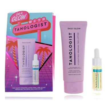 Imagem de Conjunto de presentes: loção hidratante Tanologist Let it Glow Daily Glow, 100 ml, mais gotas autobronzeadoras médias, 15 ml